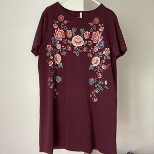 Floral T-shirt Dress